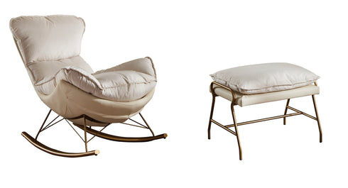 Kinaan Rocker and Ottoman