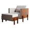 Lina Chair with Ottoman